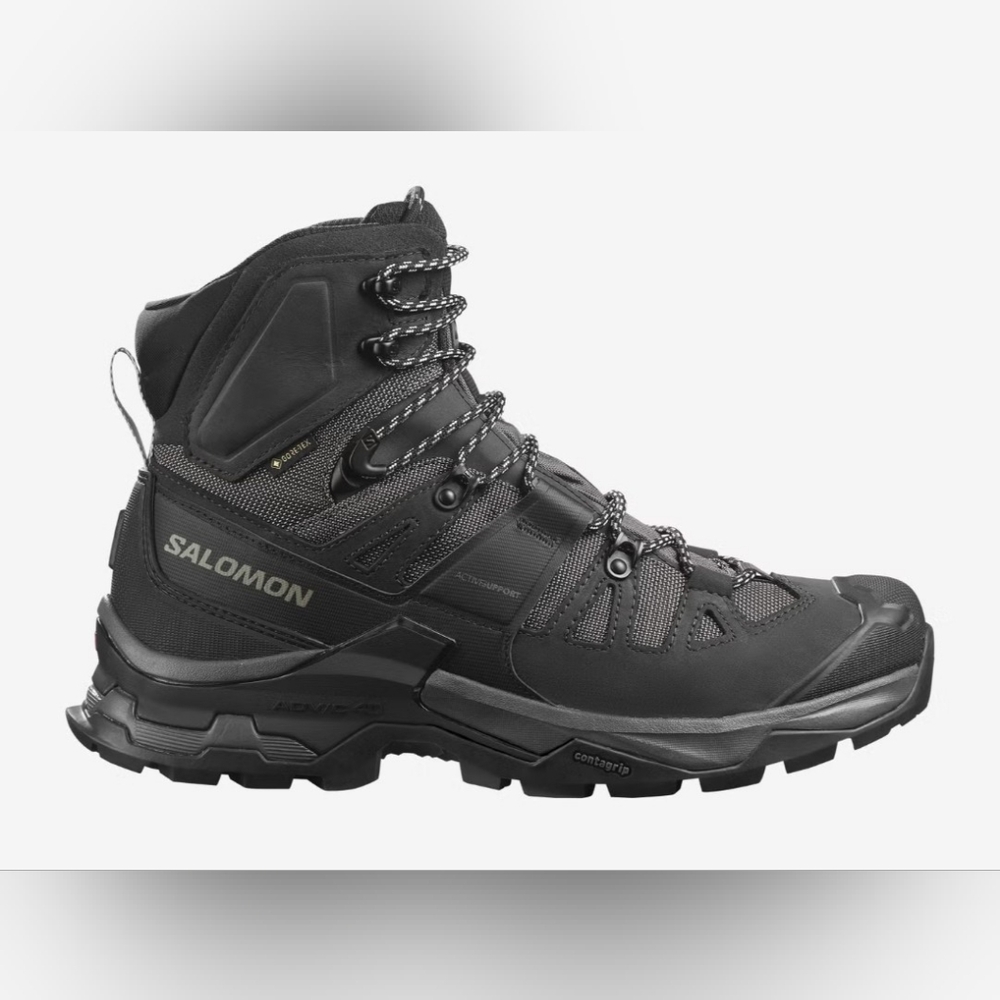NWB Salomon Men's Black Quest 4 Gore-Tex Waterproof Hiking Adventure Boots